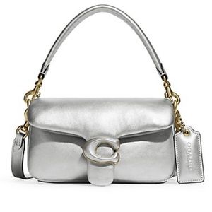 *** NEW*** COACH Pillow Tabby 18 Metallic Leather Shoulder Bag